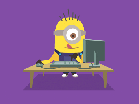 Computer Minions GIF - Find & Share on GIPHY
