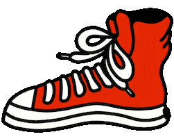 Happy Red Shoe Sticker