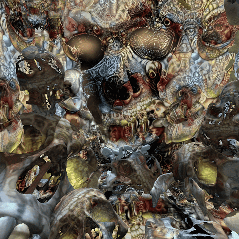 reinbijlsma art horror skull surreal GIF