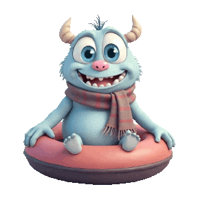 Snowing Snow Tubing Sticker