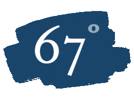 67 Degrees Sticker