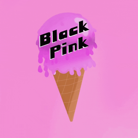 discowitch ice cream blink black pink akvuxd GIF