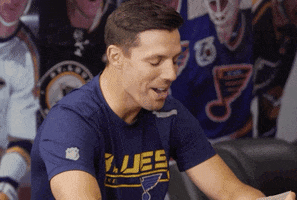 David Perron Laughing GIF by St. Louis Blues