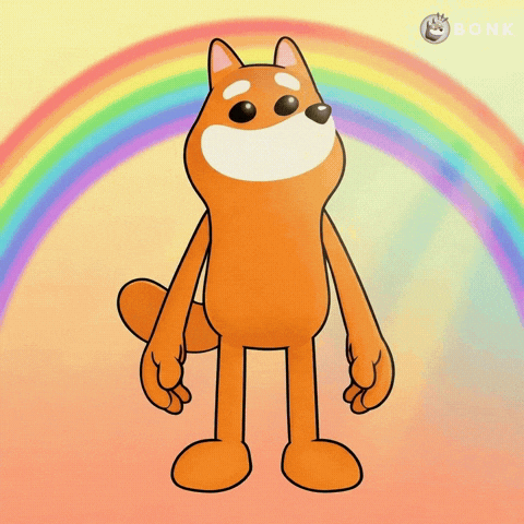 Light Particles Rainbow GIF by BONK