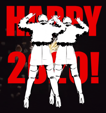 Celebrate Happy New Year GIF by Hilbrand Bos Illustrator
