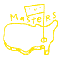 The Masters Logo Sticker by Catharina Stewart