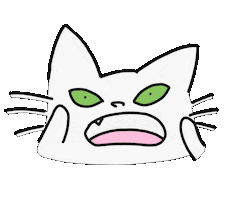 Cat Screaming Sticker