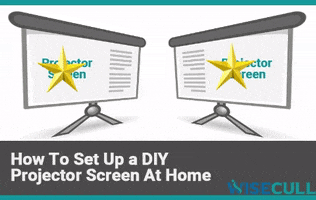 How To Set Up A Diy Projector Screen At Home GIF