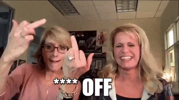 Flip The Bird Suck It GIF by Chicks on the Right