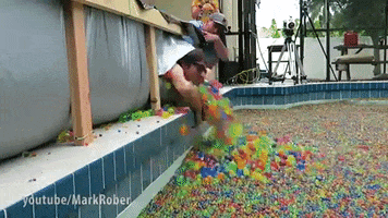Happy Pool GIF by Mark Rober