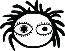 Eyes Head Sticker by Dropdead Skateboard