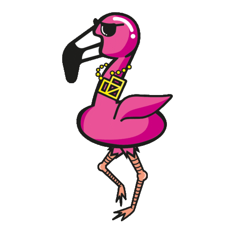 Flamingo Agenturleben Sticker by roeschke&roeschke