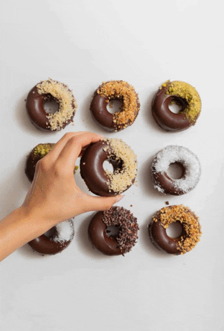 posdatafoods food chocolate tasty donuts GIF