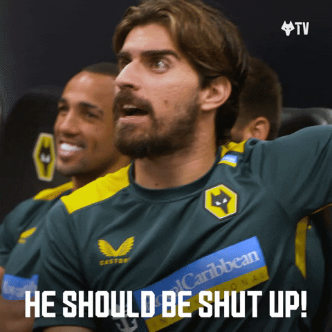 Ruben Neves Shut Up GIF by Wolves