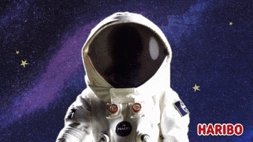Astronaut Reaction GIF by HARIBO Deutschland