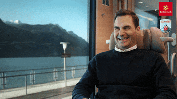 Happy Roger Federer GIF by Switzerland Tourism