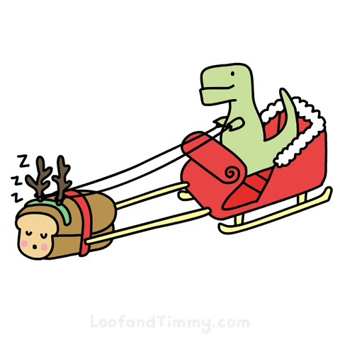Merry Christmas Santa GIF by Loof and Timmy