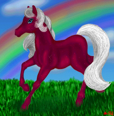 feeble little horse GIF