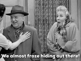 Freezing I Love Lucy GIF by Paramount+