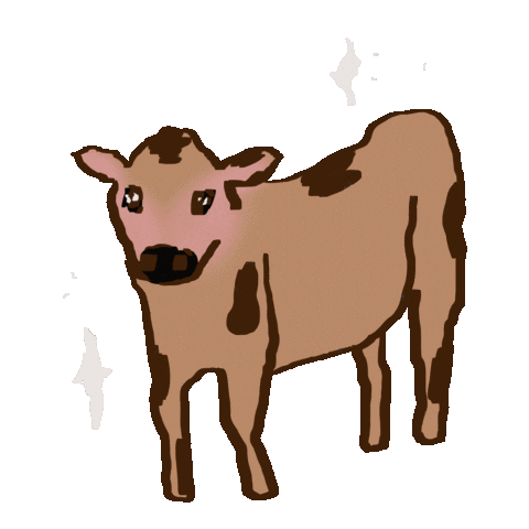 Farm Animal Cow Sticker