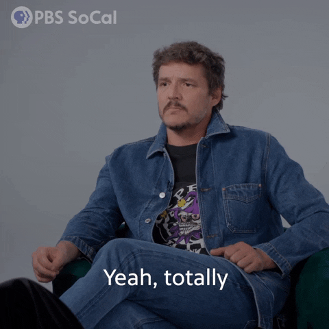 Pedro Pascal Agree GIF by PBS SoCal