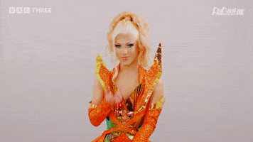 Sit Here Drag Queen GIF by BBC Three