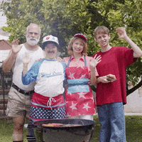 Grilling Independence Day GIF by Natalie Palamides