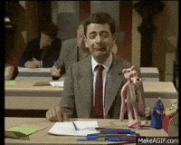Happy Mr Bean GIF by britbox - Find & Share on GIPHY