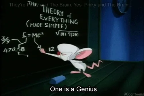 pinky and the brain genius GIF
