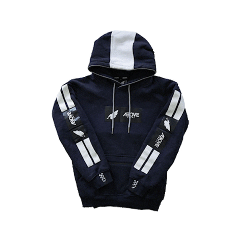 Fashion Blue Hoodie Sticker by aboveusual