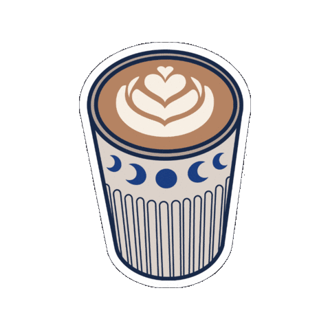 Blue Moon Coffee Sticker by Blue Luna