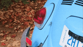 Blue Car Bug GIF