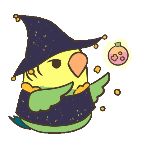Halloween Magic Sticker by A Budgie's Life