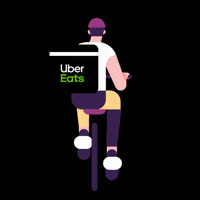 bike arriving now GIF by Uber Eats