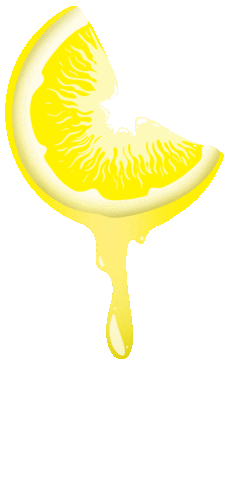 Lemon Dripping Sticker by Wonderbrett
