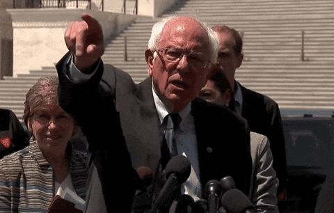 Calm Down Bernie Sanders GIF by GIPHY News - Find & Share on GIPHY