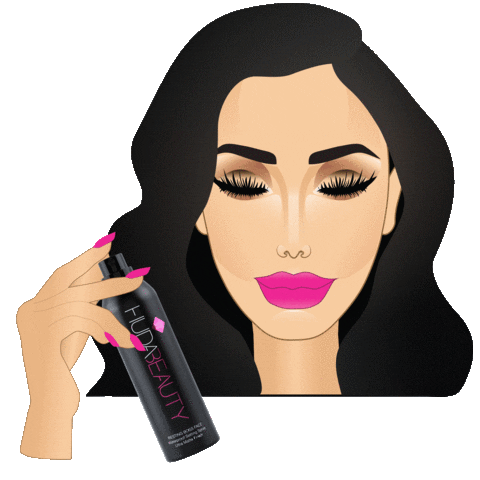Settingspray Hudakattan Sticker by HudaBeautyShop