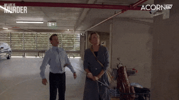 Lucy Lawless Reaction GIF by Acorn TV