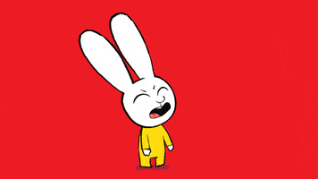 Bunny Reaction GIF by Simon Super Rabbit