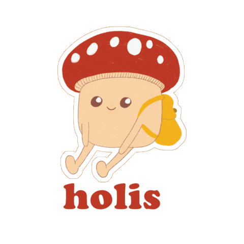 Mushroom Holi Sticker