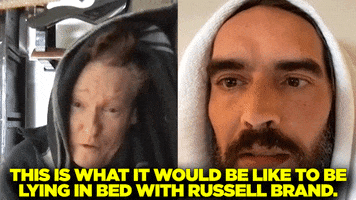 Russell Brand Bed GIF by Team Coco