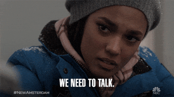 We Need To Talk GIF by New Amsterdam