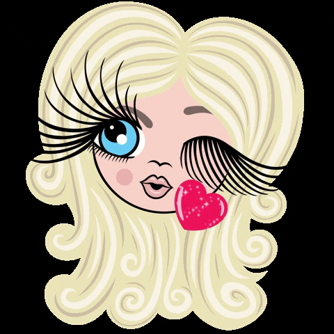 claireabellaltd heart wink sparkle character GIF