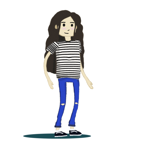 Girl Sticker