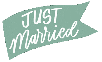 Just Married Love Sticker