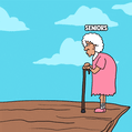 Republicans kicking the elderly off a cliff