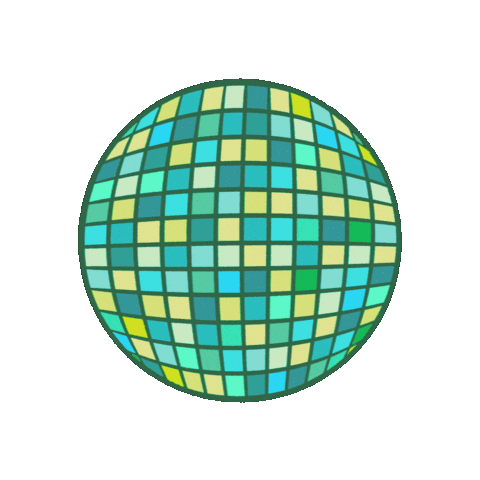 Disco Color Circle Sticker
