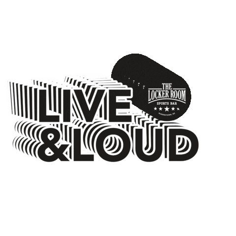 The Locker Room Sports Bar Sticker