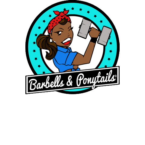 Rosie The Riveter Women Sticker by Barbells & Ponytails