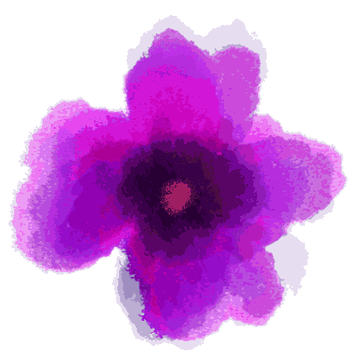 FLORALARTFANCY flower spring purple watercolor Sticker
